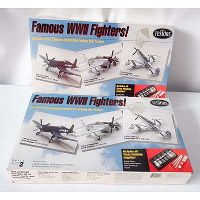 Two Testors WWII Fighters Model Kits