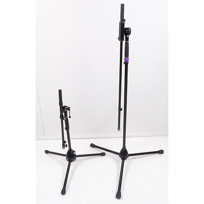 Group of 17 K&M Microphone Stands with Hardcase