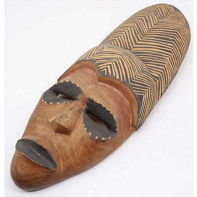 Carved and Painted Fijian Mask