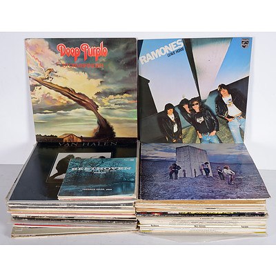 WITHDRAWN BY VENDOR Large Group of Classical and Rock Vinyl Records Including Deep Purple, Ramones, The Who, Steely Dan and More