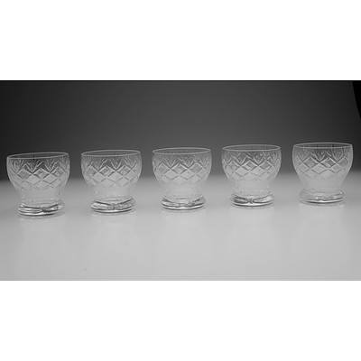 Group of Glass and Cut Crystal