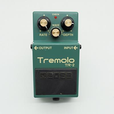 Boss Tremolo TR-2 and Boss Flanger BF-2 Guitar Pedals