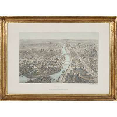 Two Framed Maps and Topographical View of Perth WA