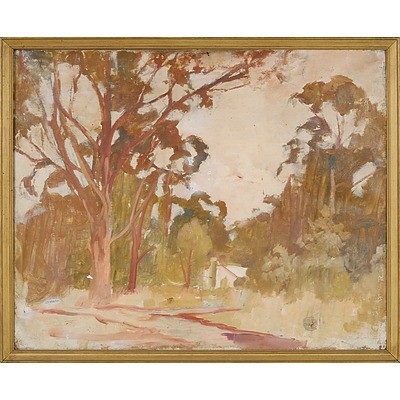 Evelyn Roadknight (1892-1974) Australian Landscape Oil on Canvas