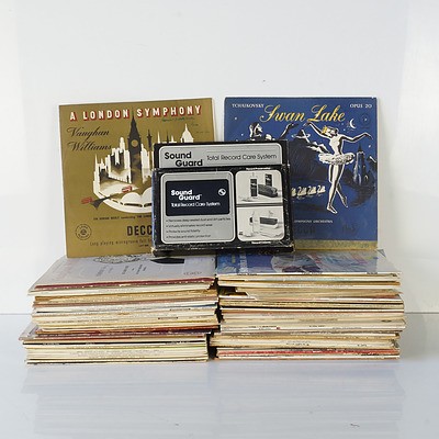 WITHDRAWN BY VENDOR Group of Classical and Other Records and a Record Care Kit, Approximately Eighty