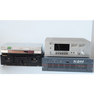 Marantz SD4050 Cassette Deck, Panasonic NV-MV20 VHS Machine and Two Other Audio Devices