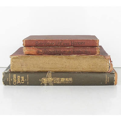 Four Books, Including The Explorations of Captain James Cook, The Pictorial Tour of the World and More