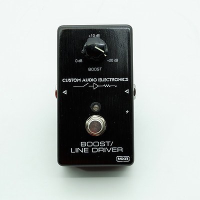 Boss Line Selector LS-2 and MXR Custom Audio Electronics Line Driver Guitar Pedals