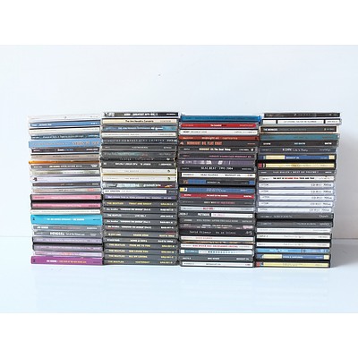 Group of Approximately 50 CD's and DVD's, Including Jimi Hendrix, Pink Floyd, Midnight Oil and More