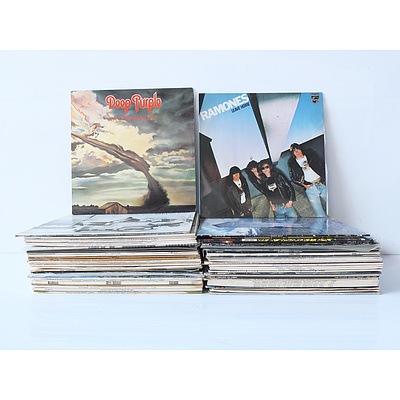 Large Group of Classical and Rock Vinyl Records Including Deep Purple, Ramones, The Who, Steely Dan and More