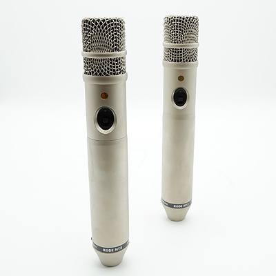 Pair of Rode NT3 Condenser Microphones