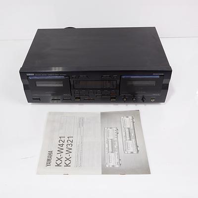 Yamaha KX-W421 Dual Cassette Deck Stereo