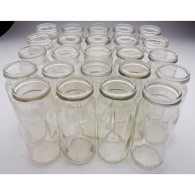 Large Group of Fowler's No. 27 and No. 31 Glass Jars