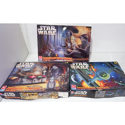 Group of Three Star Wars Model Kit/Action Scenes
