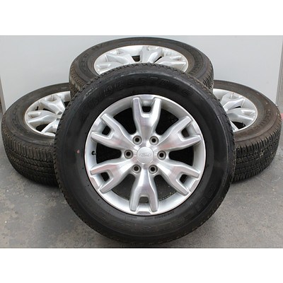 Set Of Four Ford Factory 18 Inch Alloy Wheels With Tyres to Suit Ford Ranger
