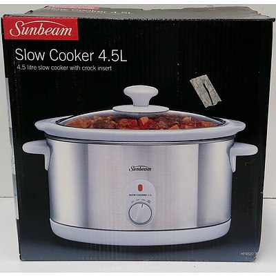 Sunbeam 4.5 Litre Slow Cooker - Brand New