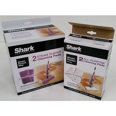 Shark Steam Duster Microfibre Cleaning Pads Set of Two - Lot of 208 - Total RRP: Over $3,000