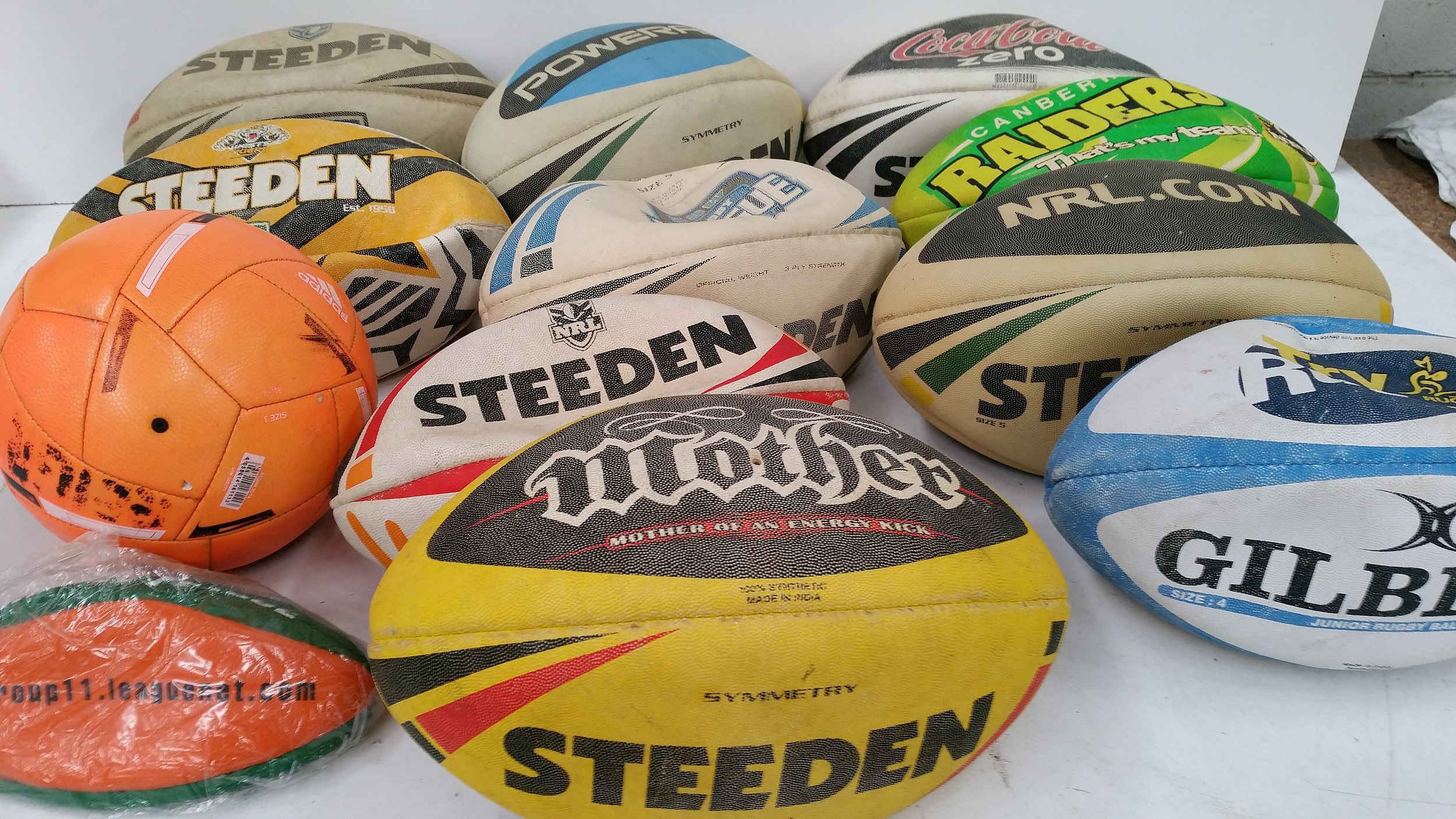 Collection of Used Footballs Lot 1039101 ALLBIDS