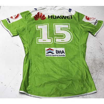 Canberra Raiders 2015/2016 Holden Cup Signed Jersey No. 15