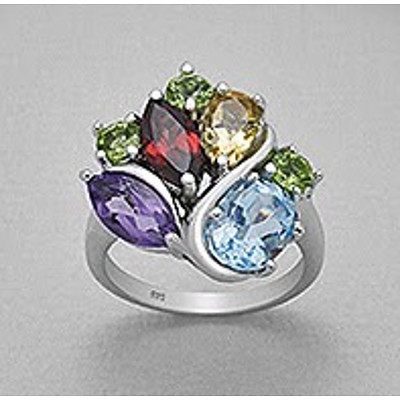 Sterling Silver Natural gem Ring
