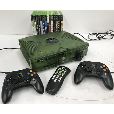 Original XBOX Console Halo Special Edition with 14 Games