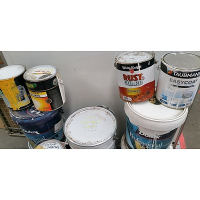 Selection of Partial Tins of Paint - Lot of 19
