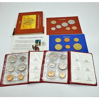 Four Royal Australian Mint Uncirculated Coin Sets