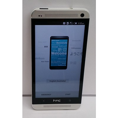 HTC One 801s LTE Silver Touchscreen Mobile Phone