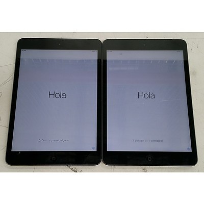 Apple (A1455) 7.9-Inch GSM 16GB iPad Mini - Lot of Two