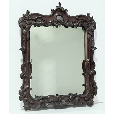Victorian Brazilian Rosewood Framed Mirror Circa 1860