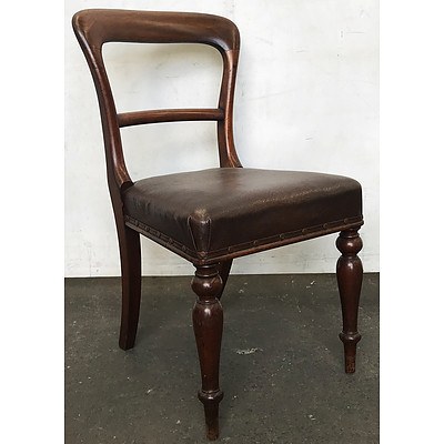 Victorian Mahogany Spade Back Chair