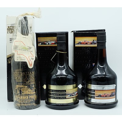 11 Bottles of Australian Grand Prix Port (Editions 1985 to 1995)