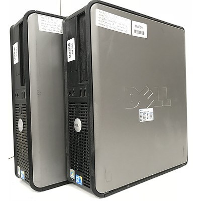 Dell Optiplex 780 Core 2 Duo E8400 3.0GHz Computers - Lot of 2
