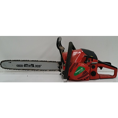 Victa and Gardenline Petrol Powered Chainsaws - Lot of Two