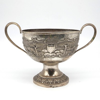 Anglo Indian Silver Trophy Cup, Probably Kutch, Early 20th Century, 257g