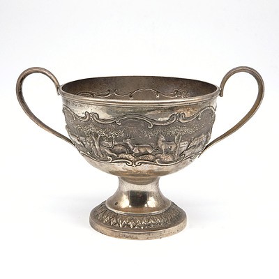 Anglo Indian Silver Trophy Cup, Probably Kutch, Early 20th Century, 257g