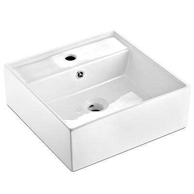 Ceramic Rectangle Sink Bowl - White - New Open