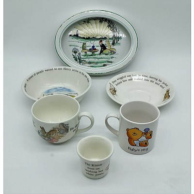 Group of Wedgwood, Grimwades and Other Childs Ceramics