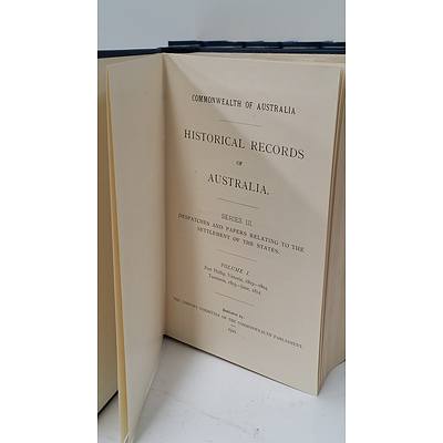 Historical Records of Australia & NSW - 8 vols