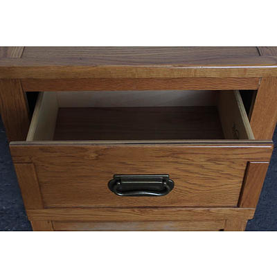 Lexington Two Drawer Bedside Table