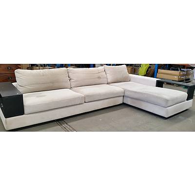 King Furniture Corded Fabric LH Chaise Lounge