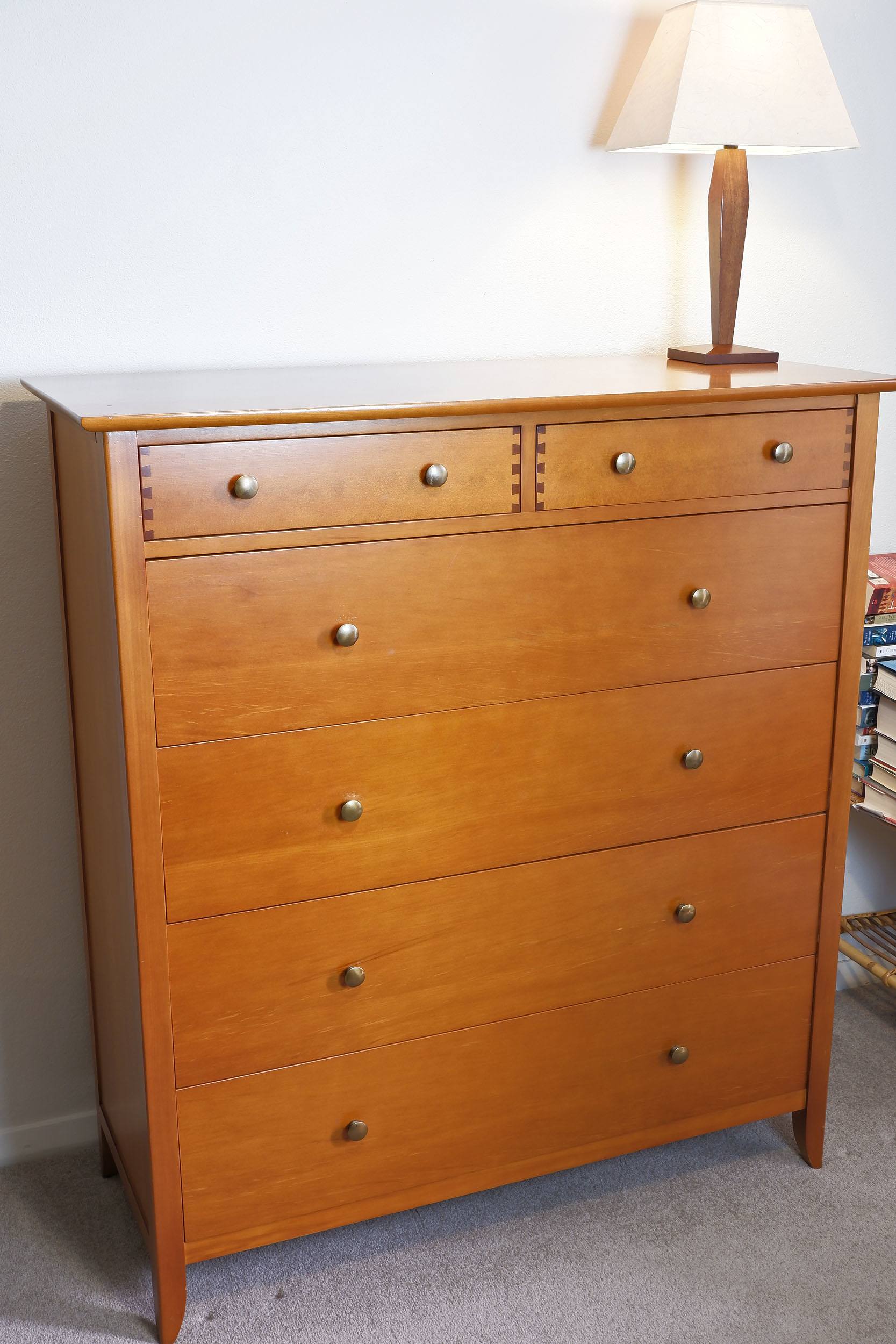 Six Drawer Tallboy Chest of Drawers Lot 1028514 ALLBIDS