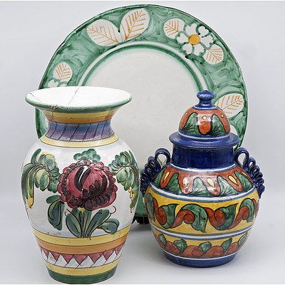 Various Polychrome Ceramics
