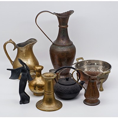 Group of Vintage Brass and Copperware