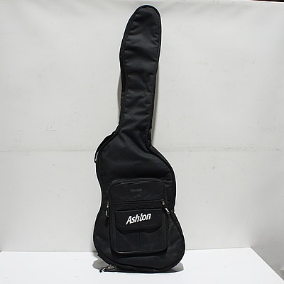 Melody Guitars Acoustic Guitar, Magnum Electric Guitar, Ashton Soft Carry Case, Squire Amplifier, Brown Leather Case and Guitar Stand