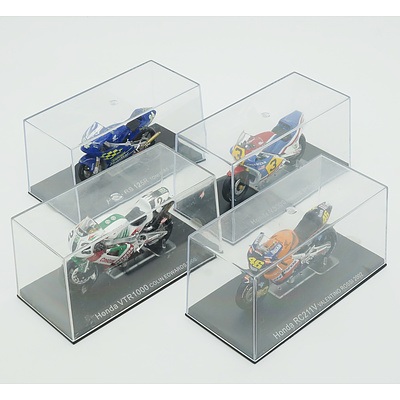 Four Model Motorcycles, Honda RS 125R, Honda RC211V, Honda VTR1000 and Honda NS500