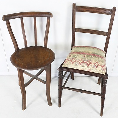 Two Side Chairs Early 20th Century