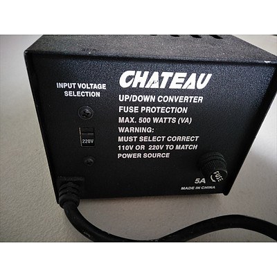 Chateau Up/Down converter 500W fuse protector (220V & 110V input voltage)