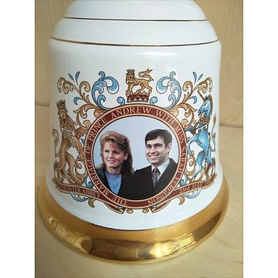 Bell's Whisky Commemorative decanter - Marriage of Prince Andrew to Sarah Fergusons (sealed, never opened)