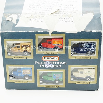 1993 Matchbox Pills , Potiona and Powders Model Cars